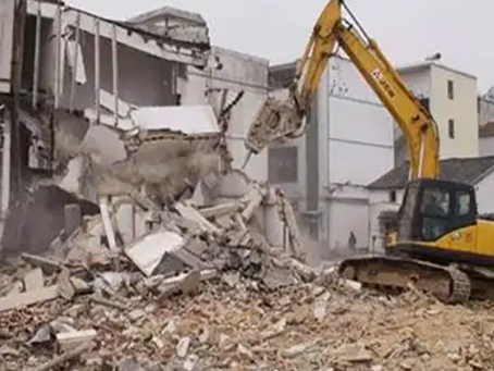 龙子湖旧房改造拆除